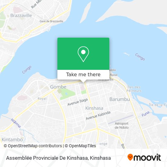 Assemblée Provinciale De Kinshasa map