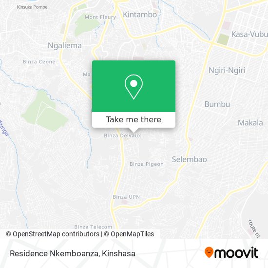 Residence Nkemboanza map