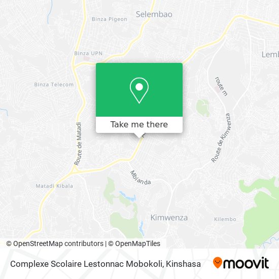 Complexe Scolaire Lestonnac Mobokoli map