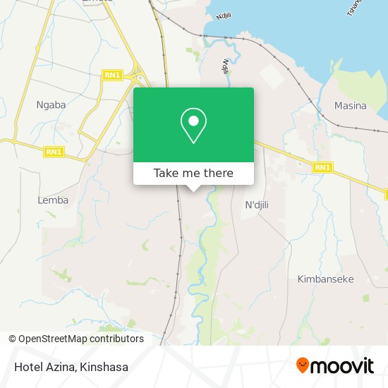 Hotel Azina map