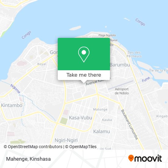Mahenge map