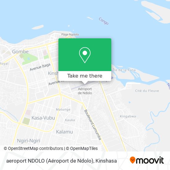 aeroport NDOLO (Aéroport de Ndolo) map