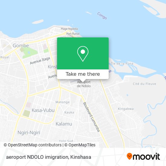 aeroport NDOLO imigration map