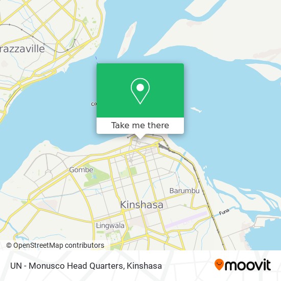 UN - Monusco Head Quarters map