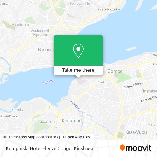 Kempinski Hotel Fleuve Congo map