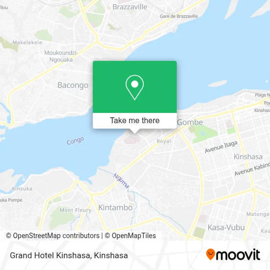 Grand Hotel Kinshasa map