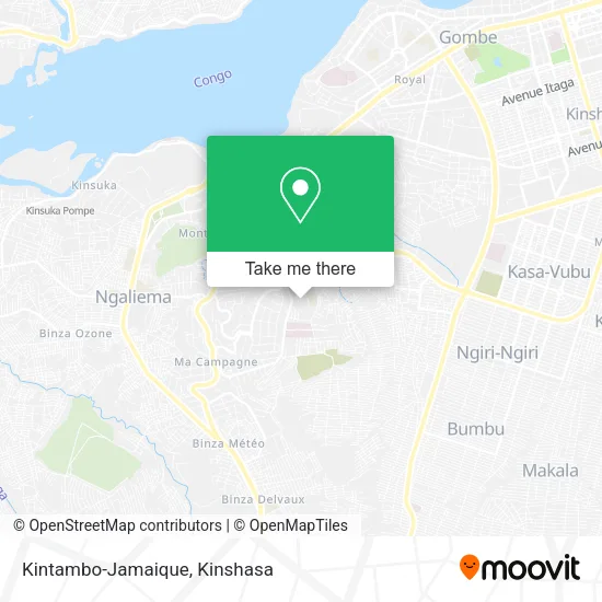 Kintambo-Jamaique map