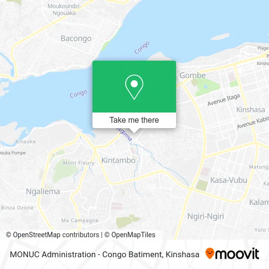 MONUC Administration - Congo Batiment map