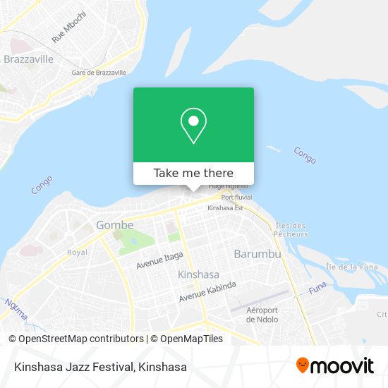 Kinshasa Jazz Festival map