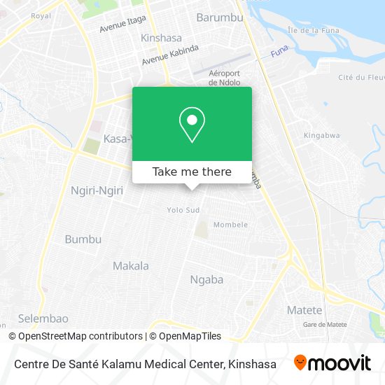 Centre De Santé Kalamu Medical Center map