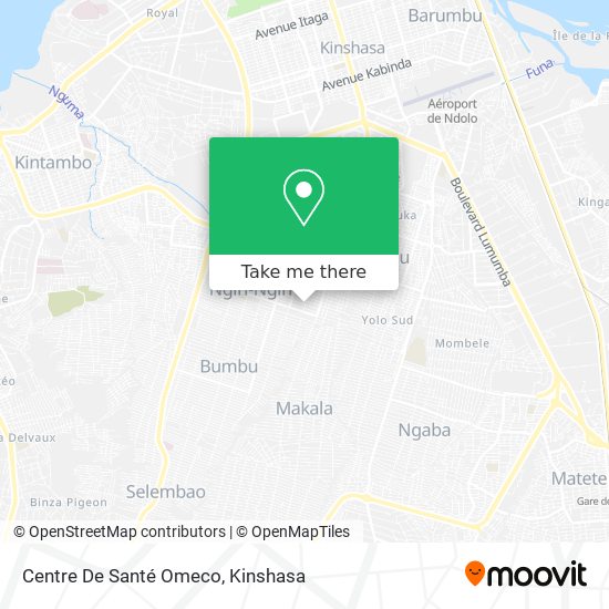 Centre De Santé Omeco map