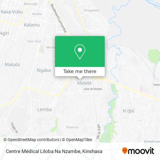 Centre Médical Liloba Na Nzambe map