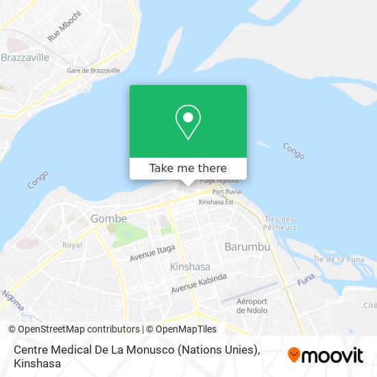 Centre Medical De La Monusco (Nations Unies) map