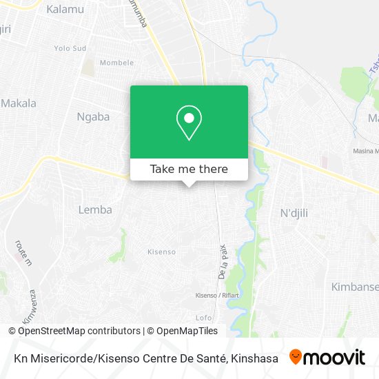 Kn Misericorde / Kisenso Centre De Santé map