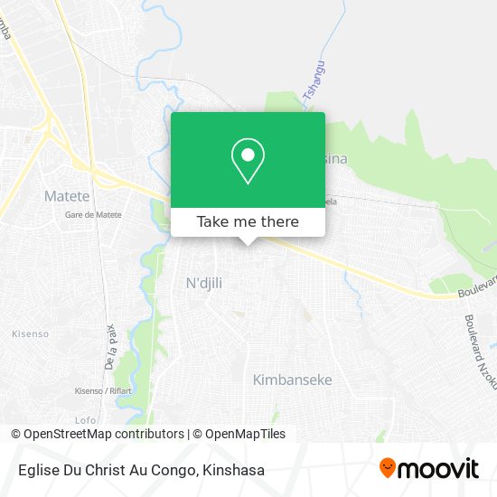 Eglise Du Christ Au Congo map