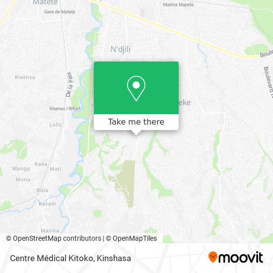 Centre Médical Kitoko map