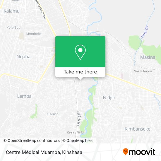 Centre Médical Muamba map