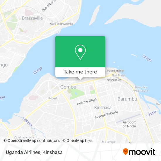 Uganda Airlines map