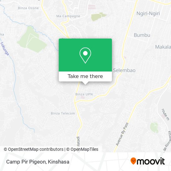 Camp Pir Pigeon map