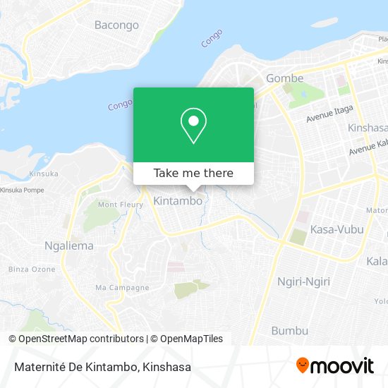 Maternité De Kintambo map