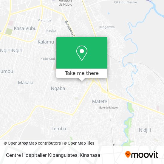 Centre Hospitalier Kibanguistes map