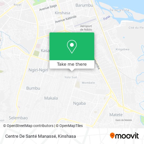Centre De Santé Manassé map