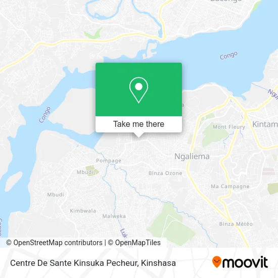 Centre De Sante Kinsuka Pecheur map