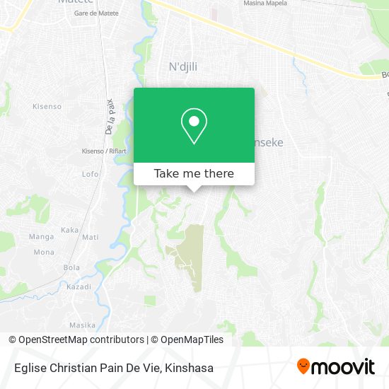 Eglise Christian Pain De Vie map