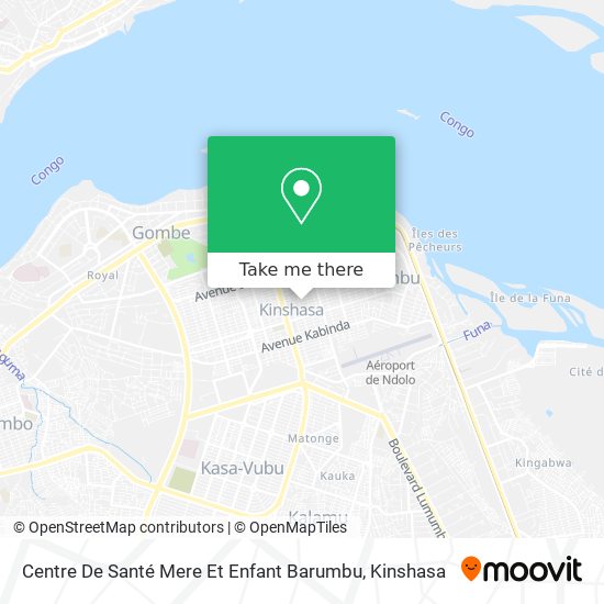Centre De Santé Mere Et Enfant Barumbu map