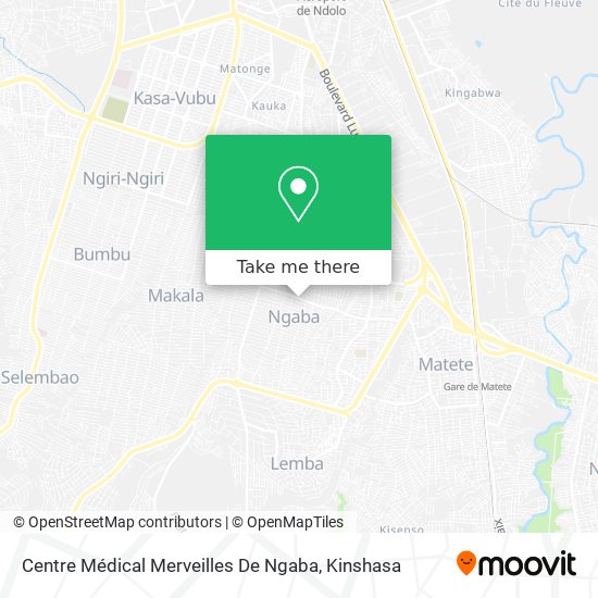 Centre Médical Merveilles De Ngaba map