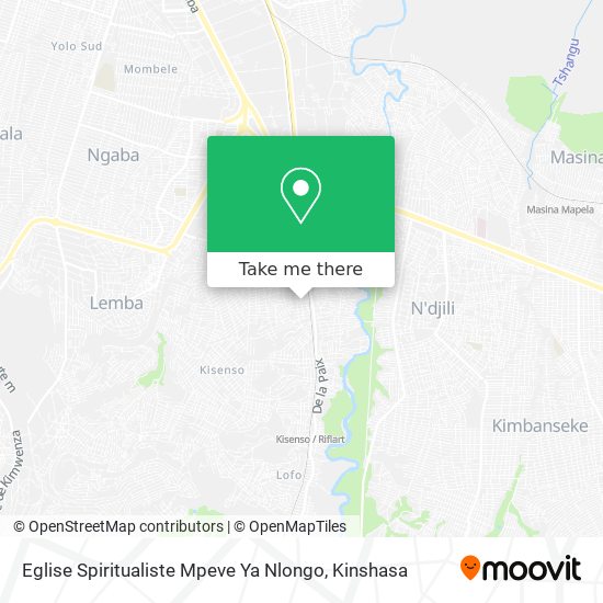 Eglise Spiritualiste Mpeve Ya Nlongo map