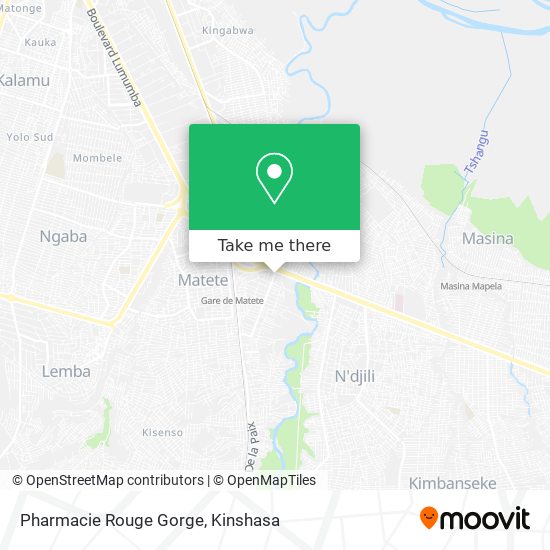 Pharmacie Rouge Gorge map