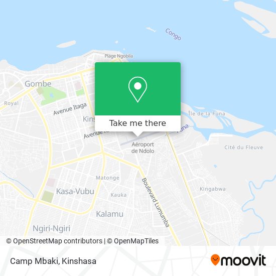 Camp Mbaki map