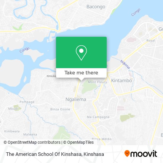 The American School Of Kinshasa map