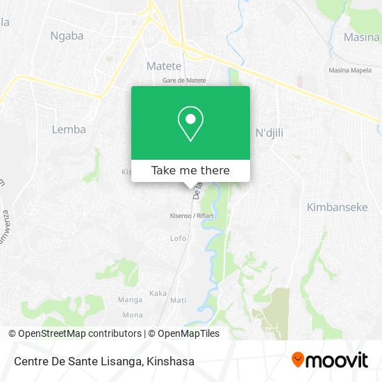 Centre De Sante Lisanga map