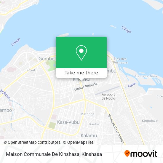Maison Communale De Kinshasa map