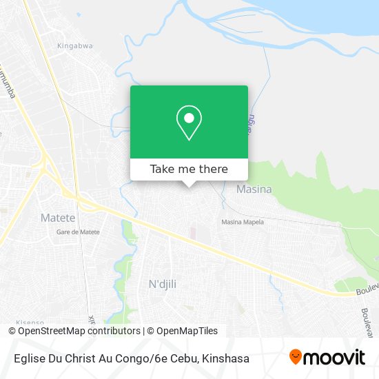 Eglise Du Christ Au Congo / 6e Cebu map