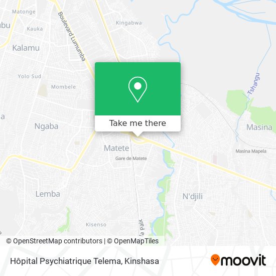 Hôpital Psychiatrique Telema map