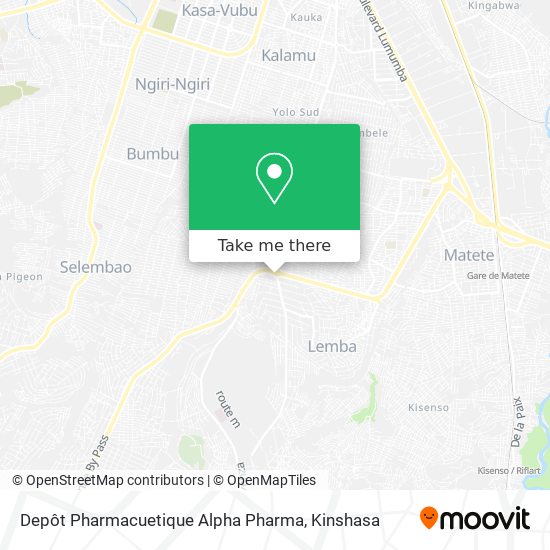 Depôt Pharmacuetique Alpha Pharma map