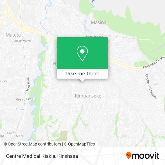 Centre Medical Kiakia map