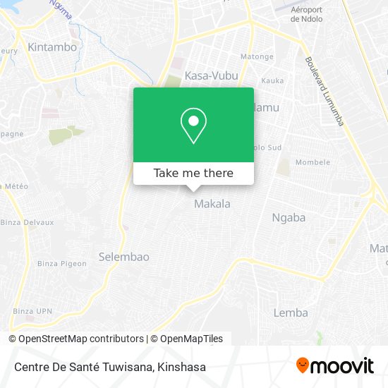 Centre De Santé Tuwisana map