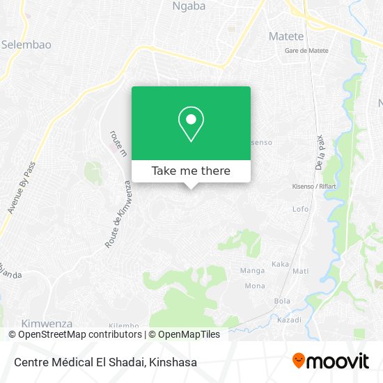 Centre Médical El Shadai map