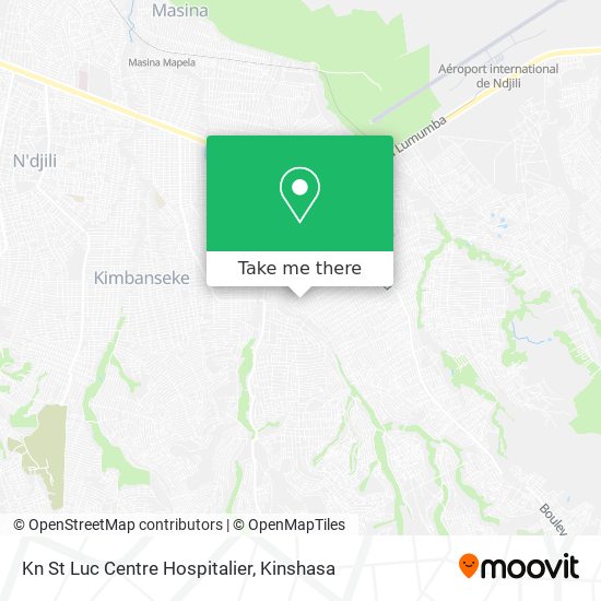 Kn St Luc Centre Hospitalier map