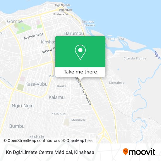 Kn Dgi/Limete Centre Médical map