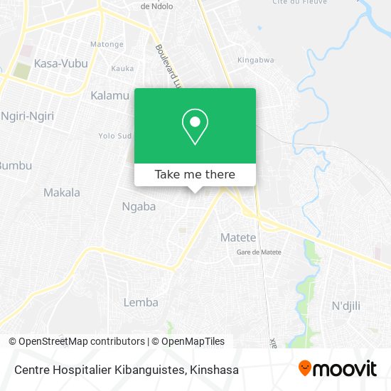 Centre Hospitalier Kibanguistes map