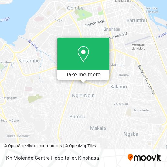 Kn Molende Centre Hospitalier map