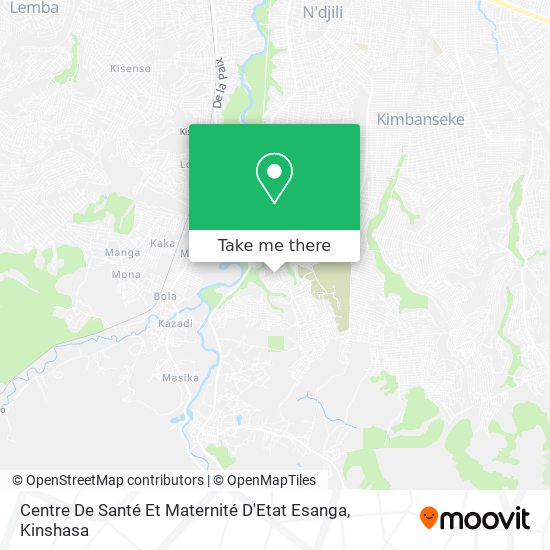 Centre De Santé Et Maternité D'Etat Esanga map
