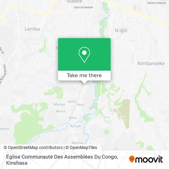 Église Communauté Des Assemblées Du Congo map