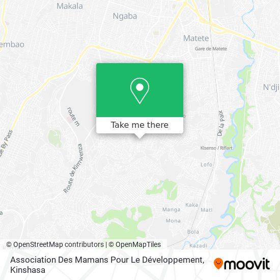 Association Des Mamans Pour Le Développement map