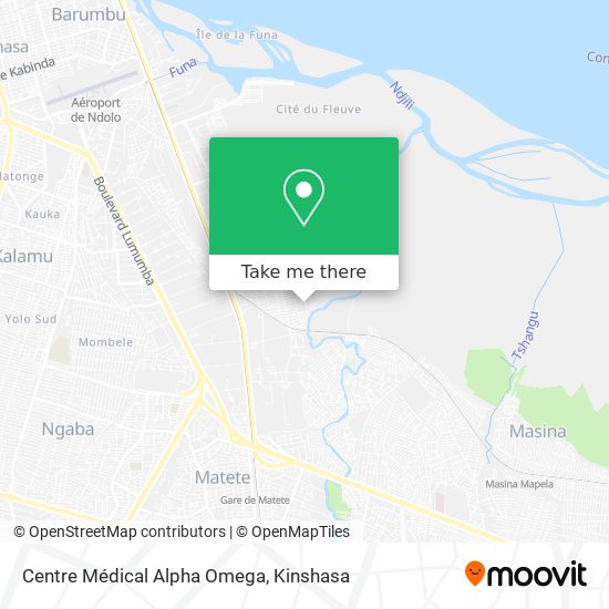 Centre Médical Alpha Omega map